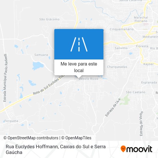 Rua Euclydes Hoffmann mapa