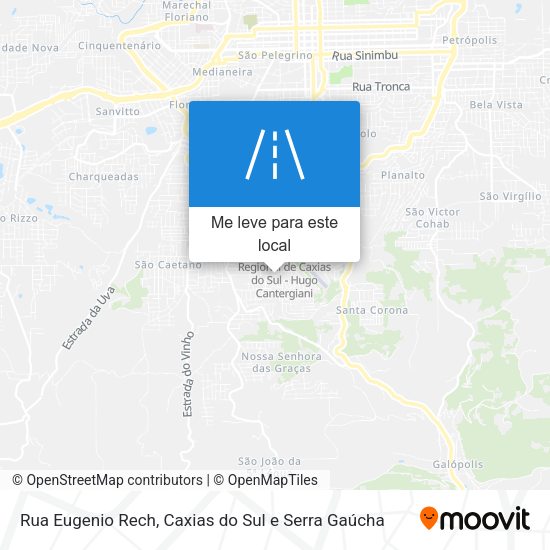 Rua Eugenio Rech mapa