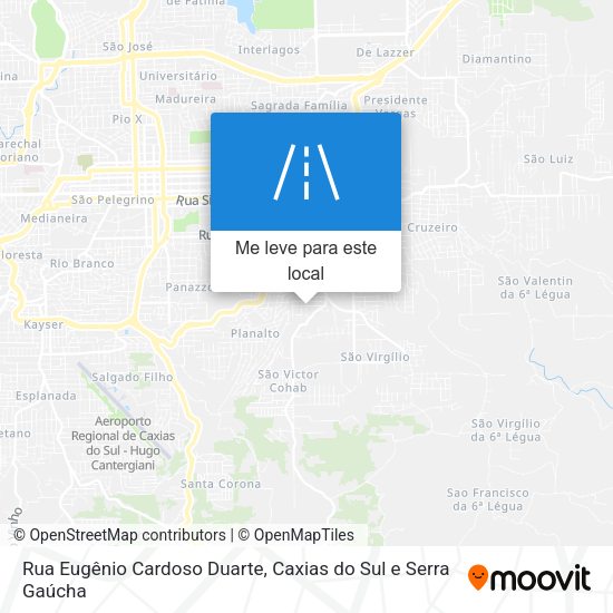 Rua Eugênio Cardoso Duarte mapa