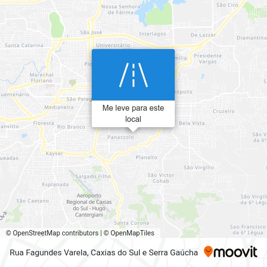 Rua Fagundes Varela mapa