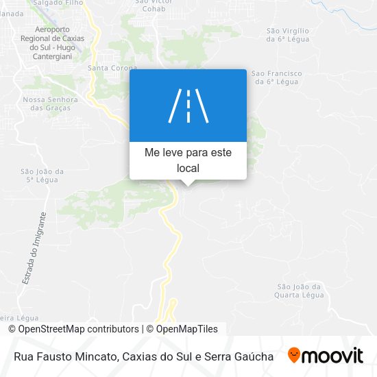 Rua Fausto Mincato mapa