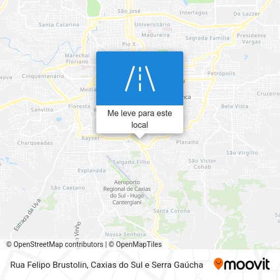 Rua Felipo Brustolin mapa
