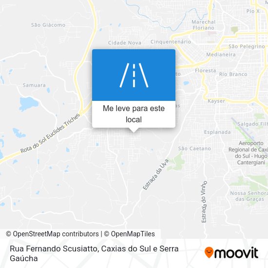 Rua Fernando Scusiatto mapa