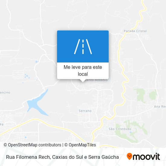 Rua Filomena Rech mapa