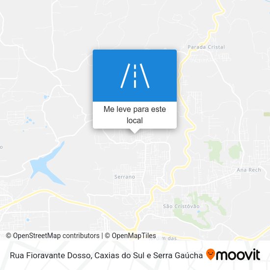 Rua Fioravante Dosso mapa