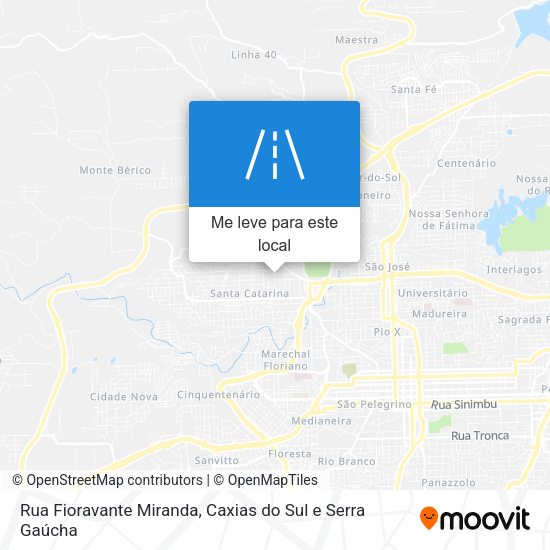 Rua Fioravante Miranda mapa