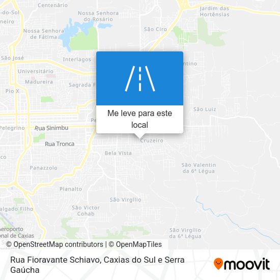 Rua Fioravante Schiavo mapa