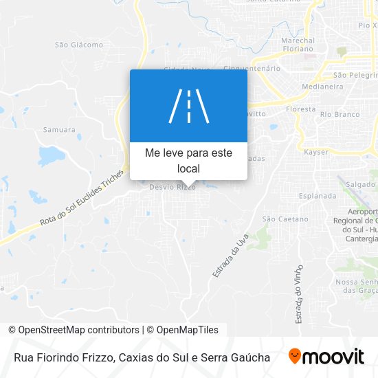 Rua Fiorindo Frizzo mapa