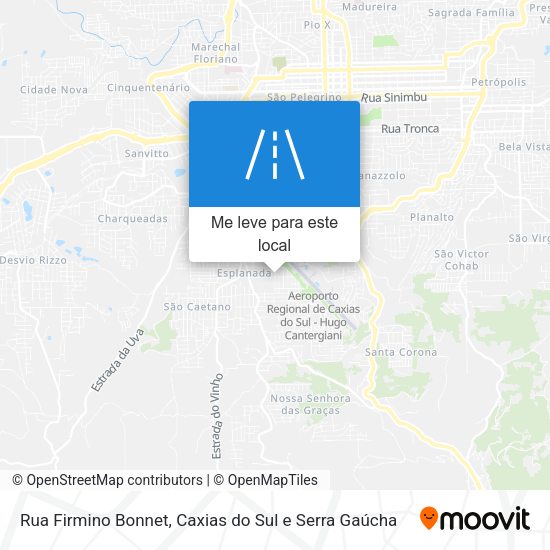 Rua Firmino Bonnet mapa