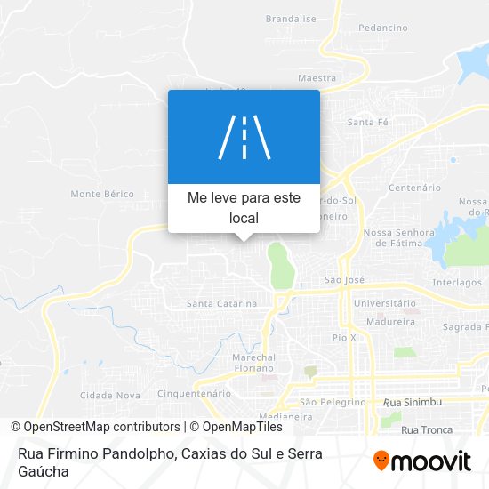 Rua Firmino Pandolpho mapa