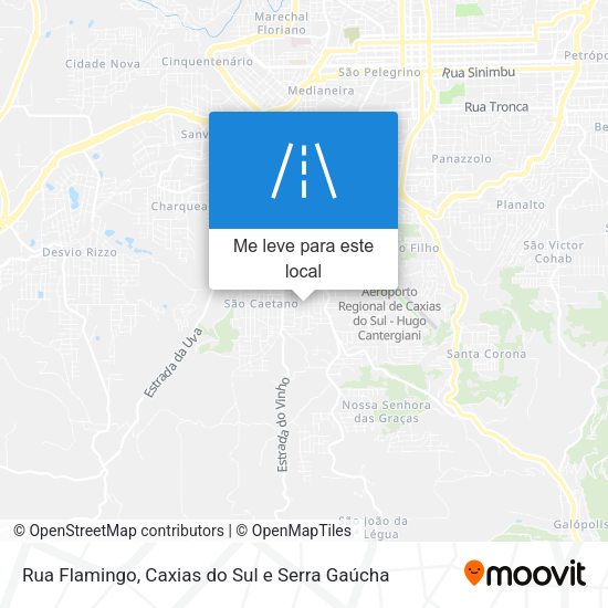 Rua Flamingo mapa