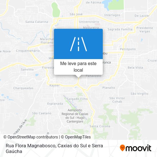 Rua Flora Magnabosco mapa