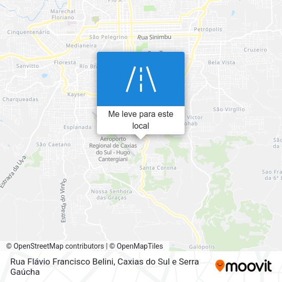 Rua Flávio Francisco Belini mapa