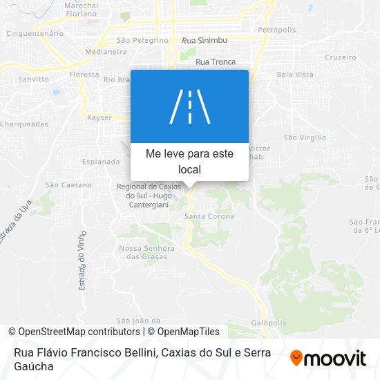 Rua Flávio Francisco Bellini mapa