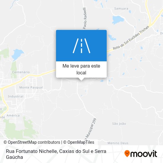 Rua Fortunato Nichelle mapa