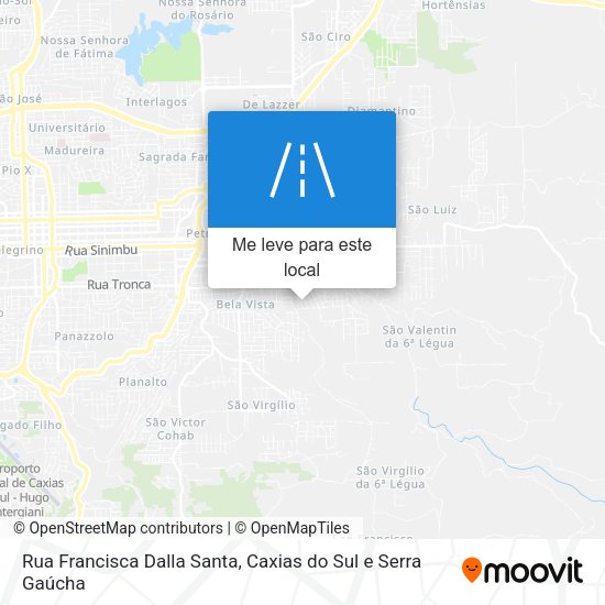 Rua Francisca Dalla Santa mapa