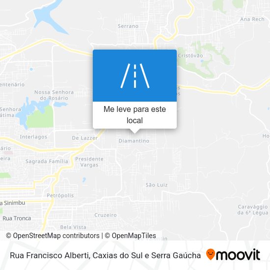 Rua Francisco Alberti mapa