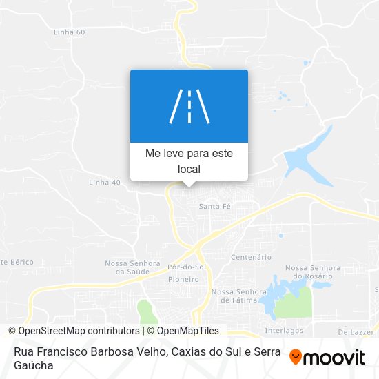 Rua Francisco Barbosa Velho mapa