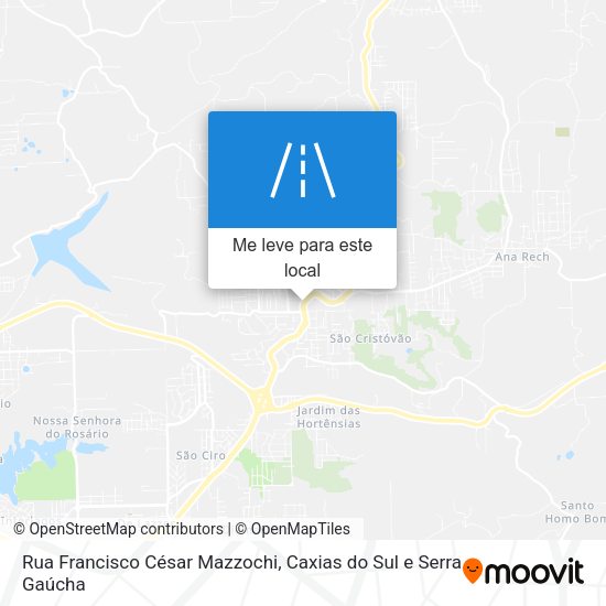 Rua Francisco César Mazzochi mapa