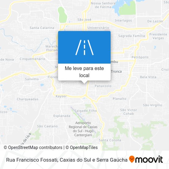 Rua Francisco Fossati mapa