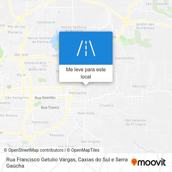Rua Francisco Getulio Vargas mapa