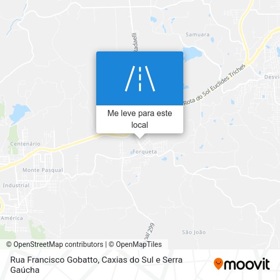 Rua Francisco Gobatto mapa