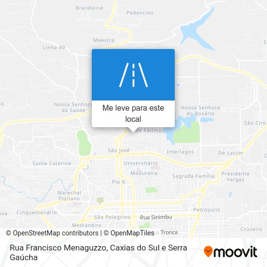 Rua Francisco Menaguzzo mapa
