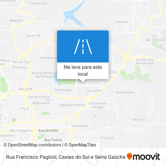 Rua Francisco Paglioli mapa