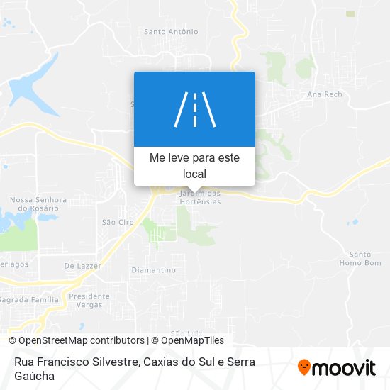 Rua Francisco Silvestre mapa