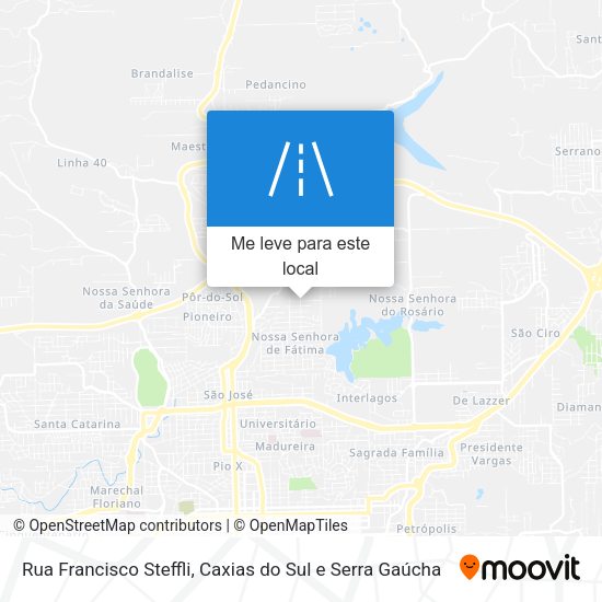 Rua Francisco Steffli mapa