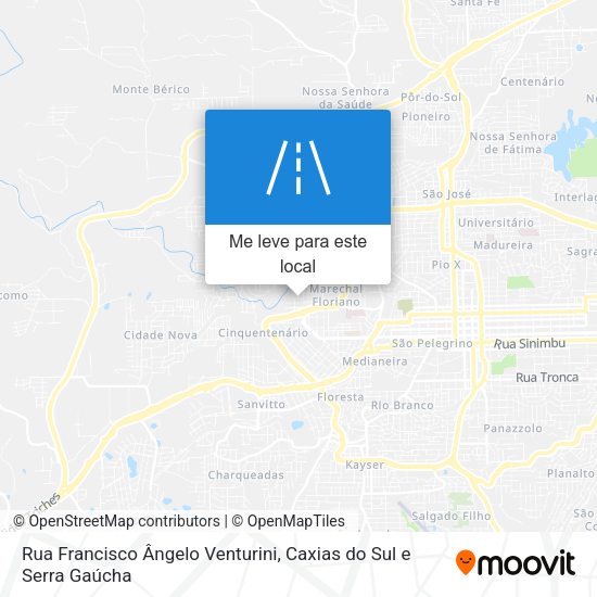 Rua Francisco Ângelo Venturini mapa