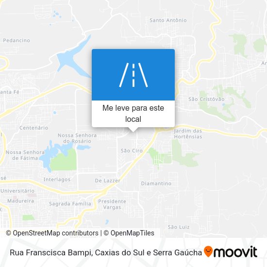 Rua Franscisca Bampi mapa