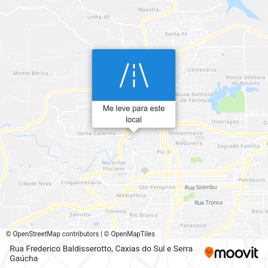 Rua Frederico Baldisserotto mapa