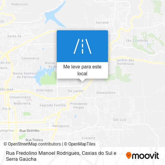 Rua Fredolino Manoel Rodrigues mapa