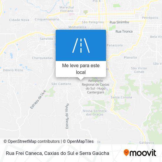Rua Frei Caneca mapa