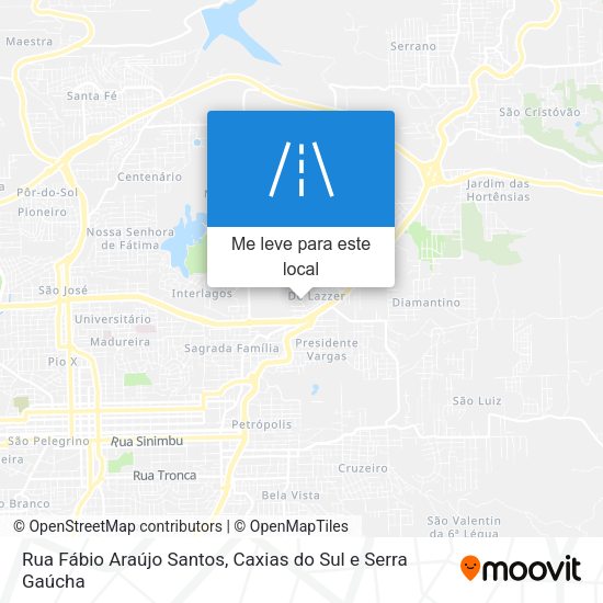 Rua Fábio Araújo Santos mapa