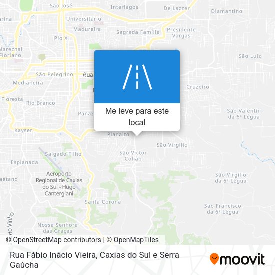 Rua Fábio Inácio Vieira mapa