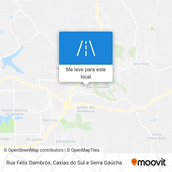 Rua Félix Dambrós mapa