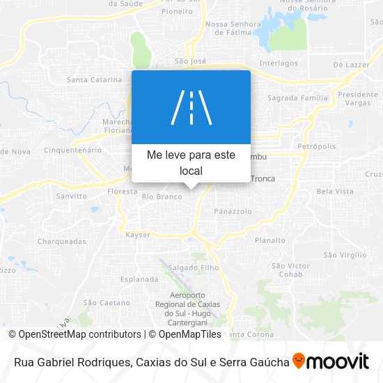 Rua Gabriel Rodriques mapa