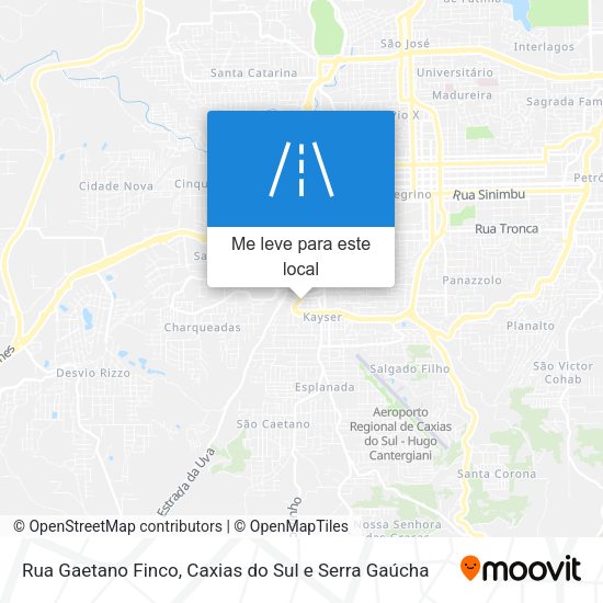 Rua Gaetano Finco mapa