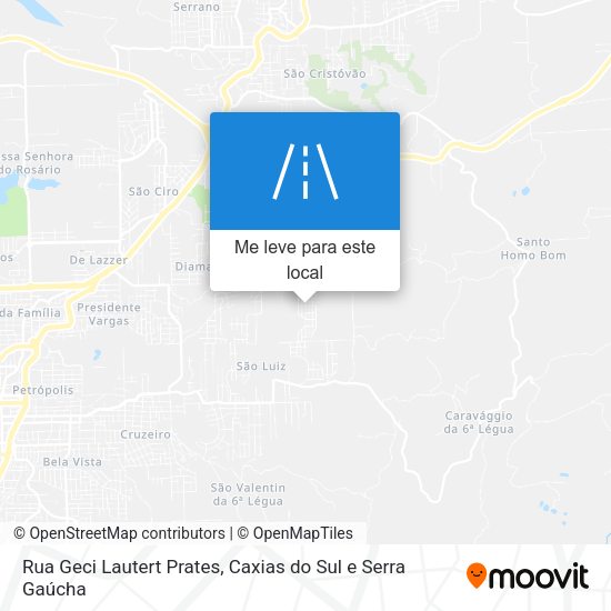 Rua Geci Lautert Prates mapa