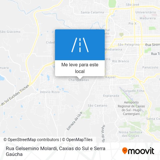 Rua Gelsemino Molardi mapa