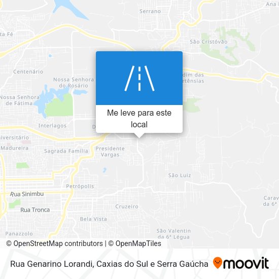 Rua Genarino Lorandi mapa