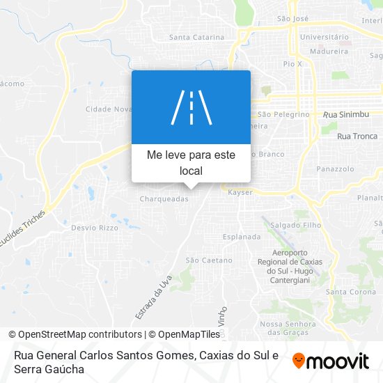Rua General Carlos Santos Gomes mapa