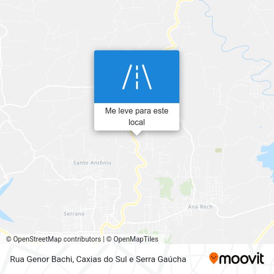 Rua Genor Bachi mapa