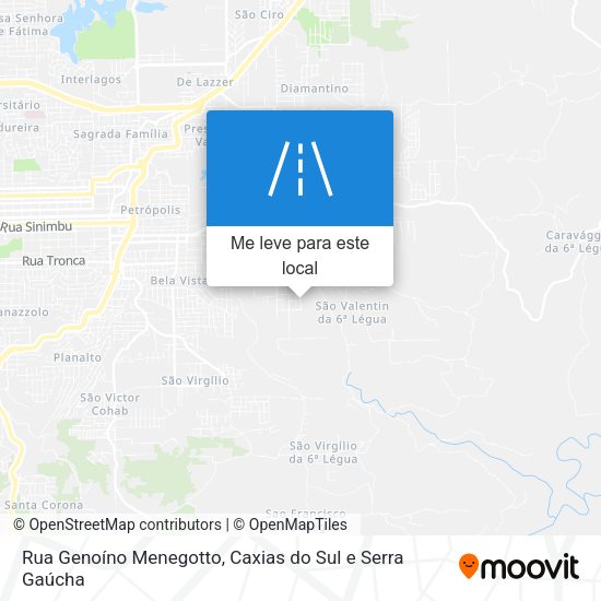 Rua Genoíno Menegotto mapa