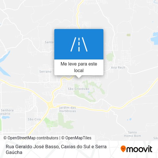 Rua Geraldo José Basso mapa