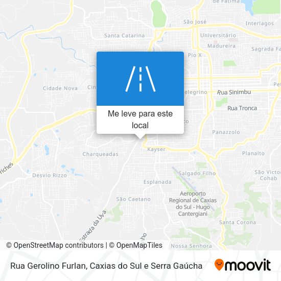 Rua Gerolino Furlan mapa