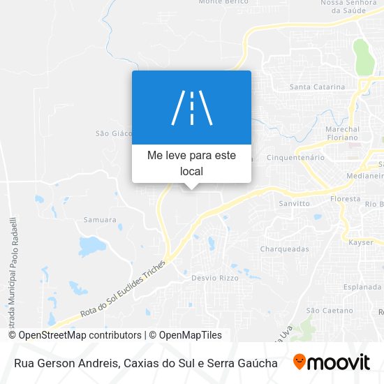 Rua Gerson Andreis mapa