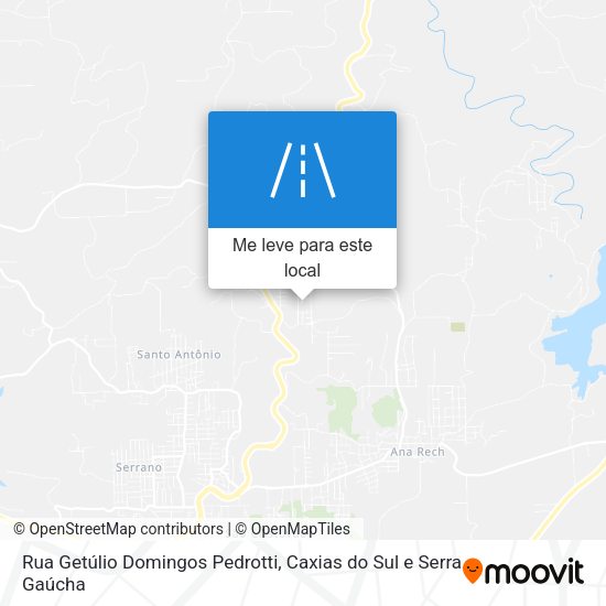 Rua Getúlio Domingos Pedrotti mapa
